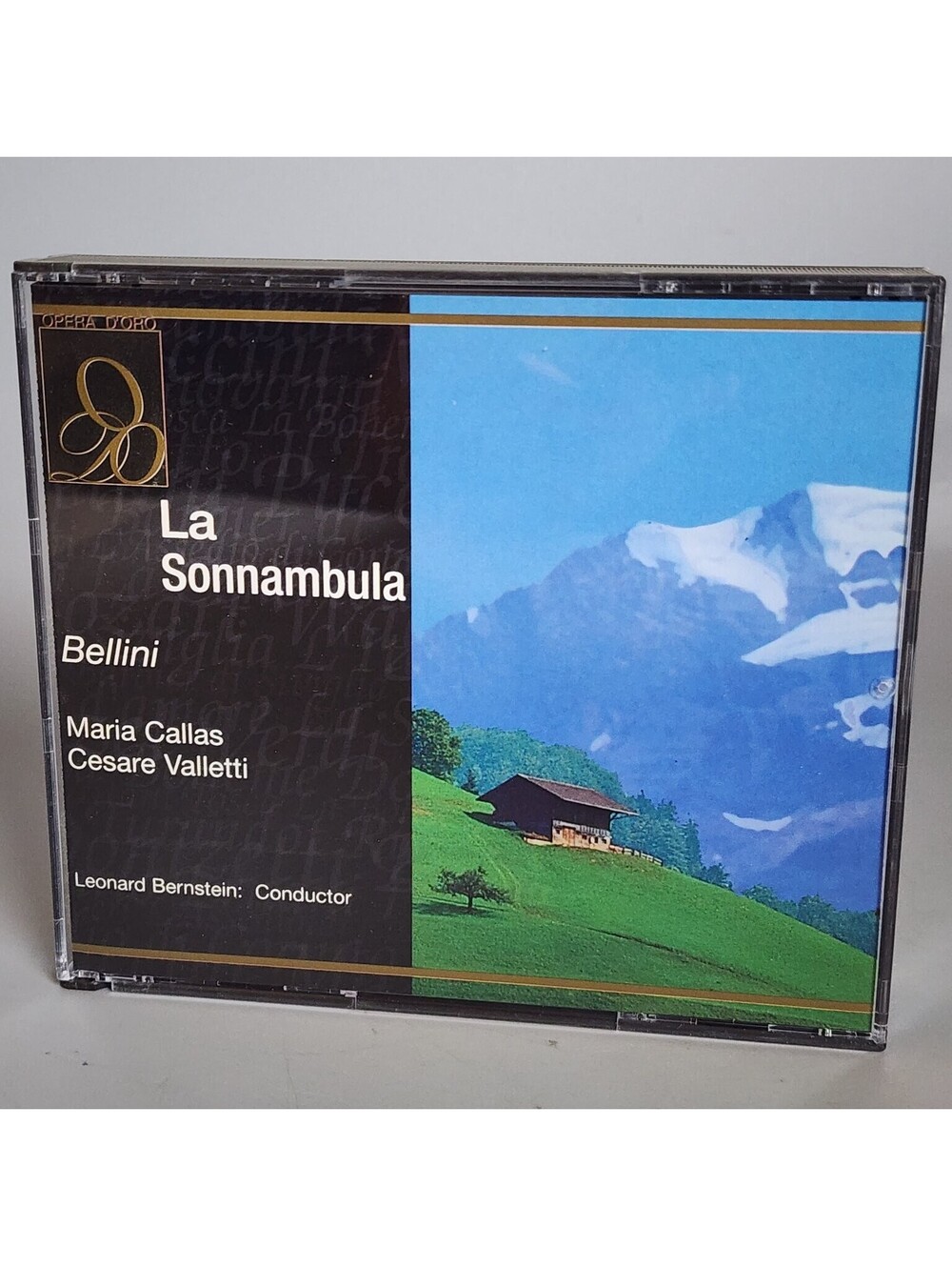 Bellini: La Sonnambula CD Maria Callas Valletti Bernstein Opera D'Oro 2-CD Set